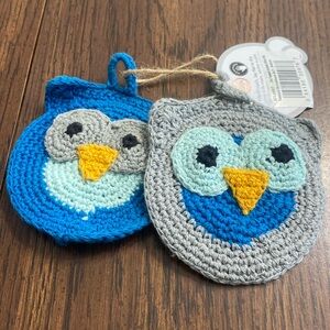 “5/$20” new owl reusable sponge dish scrubbers